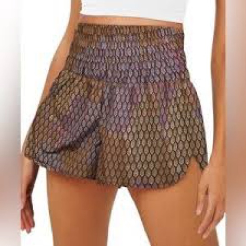 Free People Movement Logo Pattern Shorts - Size L